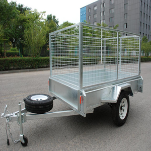 8x5 Galvanized Steel Box Utility Trailers With Two axle For Sale