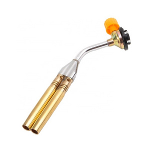 TQ-990 Butane Jet Flame Torch Double Tube Brazing Gas Blowtorch Lighter Burner Camping Gun