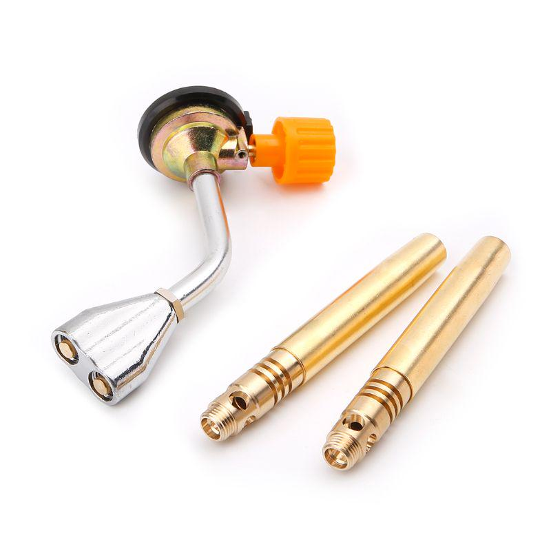 TQ-990 Butane Jet Flame Torch Double Tube Brazing Gas Blowtorch Lighter Burner Camping Gun