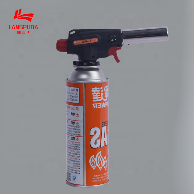 Wholesale small cheap portable gun lighter  Pipe Butane Flame Gun