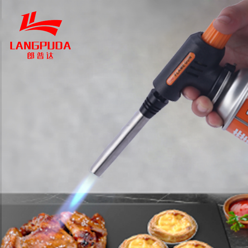 professional new gas burner jet flame gun torch lighter for BBQ cooking tools kitchen