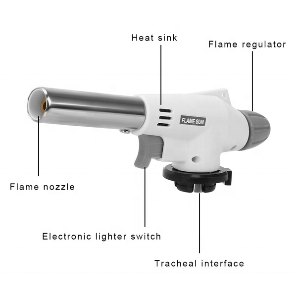 Backing gas fire guns butane torch brazing torch lighter