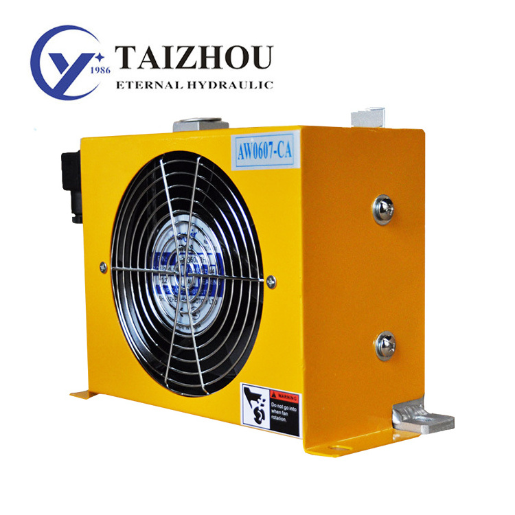 China Mini Industrial Air Cooler Aw0607T-Ca Series Aluminum Plate Fin Heat Exchanger For Hydraulic Oil Cooling System Credit