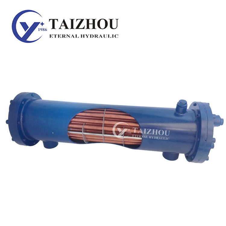 OR Industrial Hydraulic Shell And Tube Heat Exchanger Copper Tube Water Cooler Oil Cooler For Injection Mould Machine Credit Sel