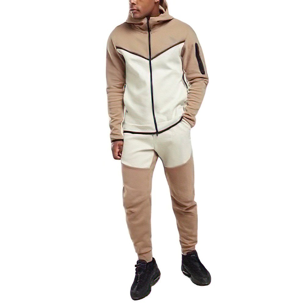 new custom Track Suit Soccer Men Tracksuits Custom Logo Tech Fleece Zip Plain Jogging Men Tracksuit men