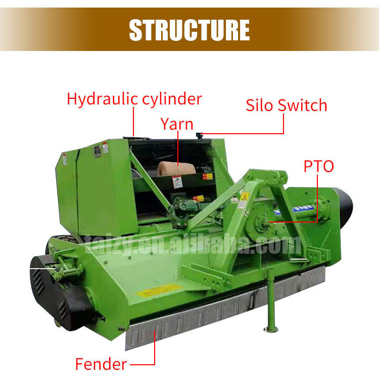 Mini Square Hay Balers Pine Straw Baler For Sale Grass Baler Machine