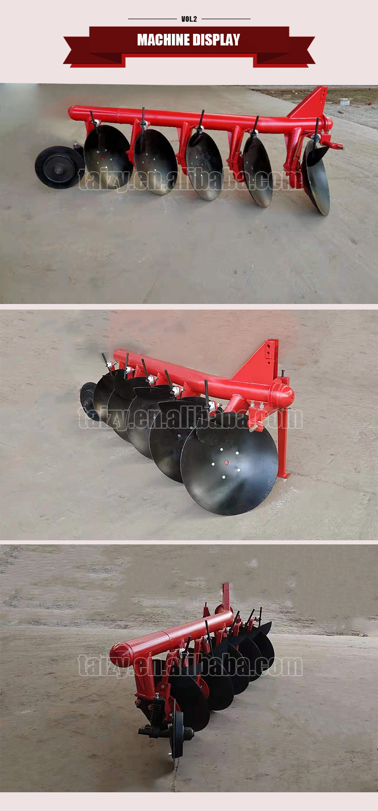 Farm equipment plough for atv disc plough harrow plough for sale