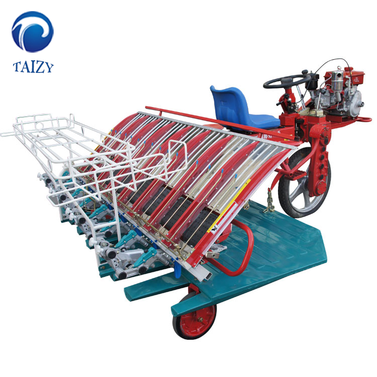 high efficiency paddy rice transplanter 8 rows planting machine