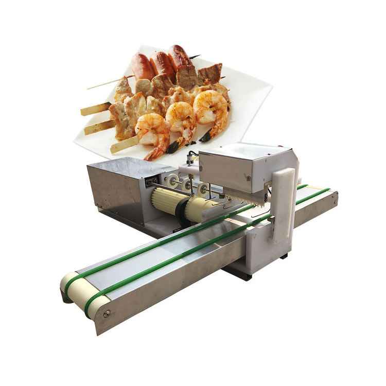 the best cuttlefish wear stringing automatic satay grill souvlaki skewer machine