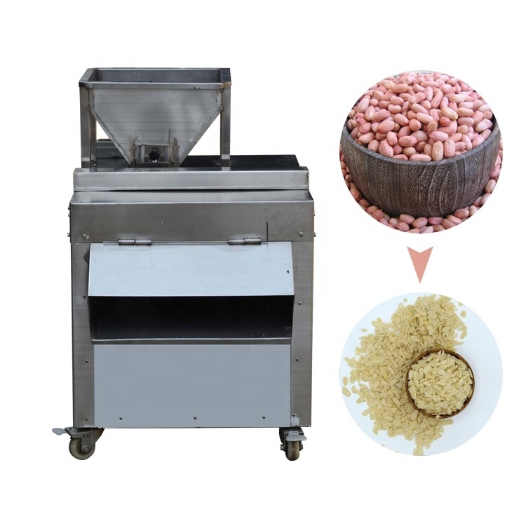 Automatic cashew peatnut nut Almond Slicer Slicing Machine 0.05-3mm