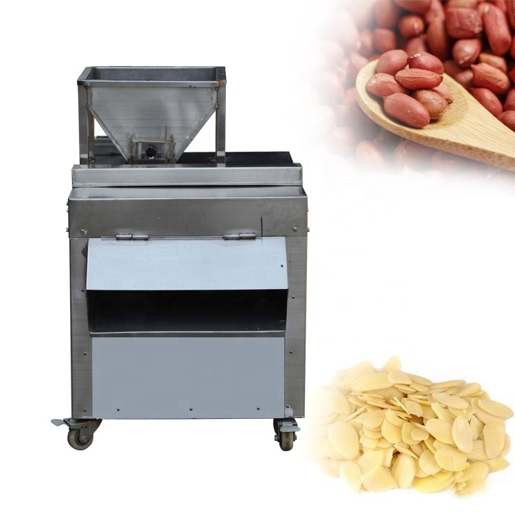 Automatic cashew peatnut nut Almond Slicer Slicing Machine 0.05-3mm