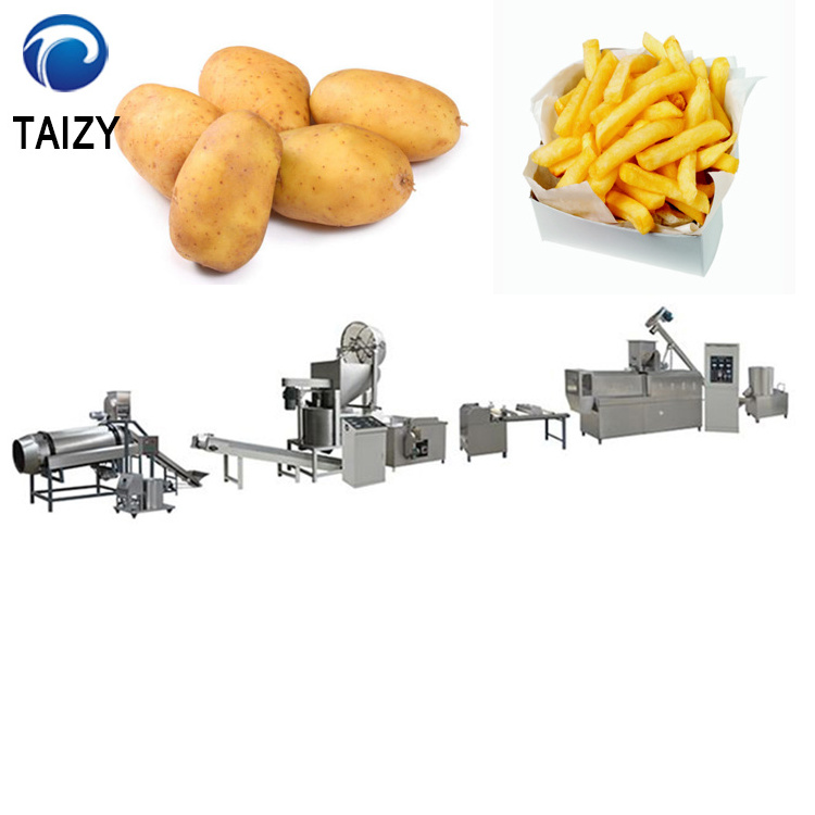 Semi Automatic Small Scale Frozen Potato Flakes Chips Processing Plant Making Machines French Fries Production Line