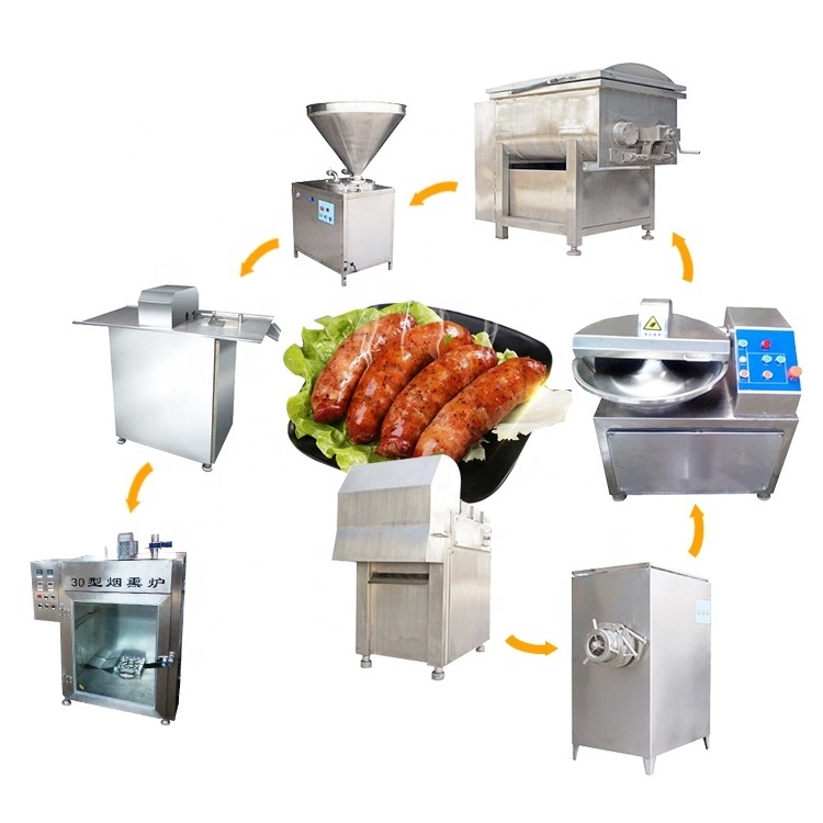 automatic sausage making machine chicken sausage making machine salami cutter