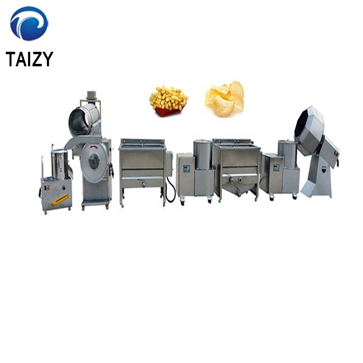 Automatic French Fries Potato Chips Fryer Production machine Line Price lays potato chips making machine price