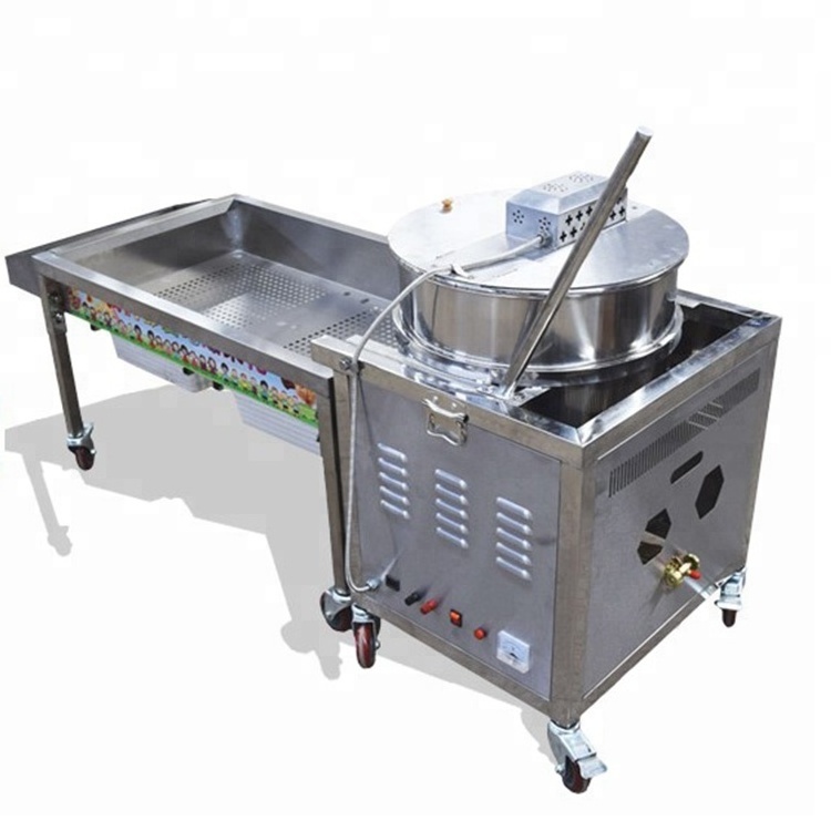 Stainless steel caramel popcorn machine industrial popcorn making machine