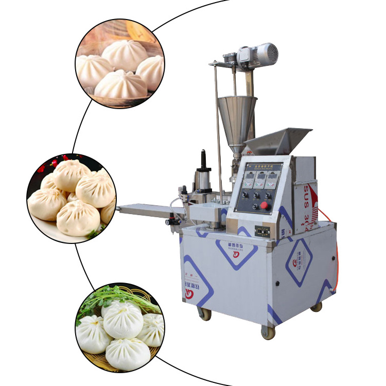 High quality Chinese momo making machine Chinese pork buns Machine make vegetable baozi steamed stuffed bun