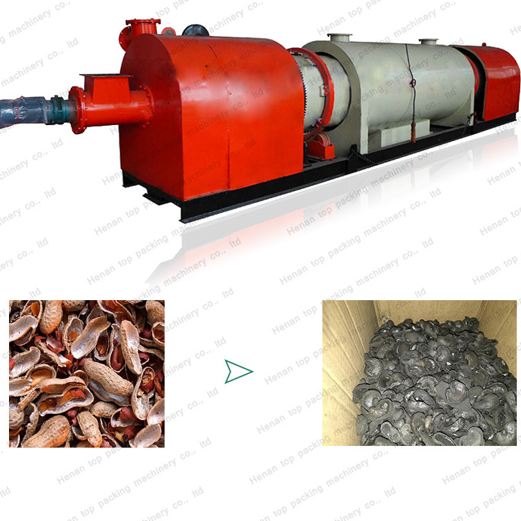 Factory Price Continuous Type Smokeless Rotary Carbonization Furnace / Coconut Shell Biochar Charcoal Making Machine