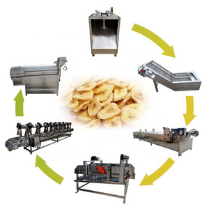 Plantain Processing Machines Banana Chips Making Product Line Price for Sale