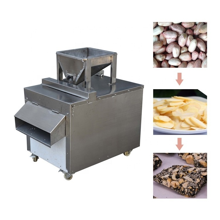 Automatic cashew peatnut nut Almond Slicer Slicing Machine 0.05-3mm