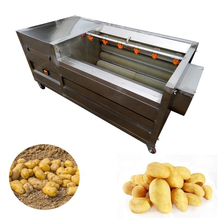 Good quality Industrial Carrot Ginger Cassava Sweet Potato Washing Peeling Machine