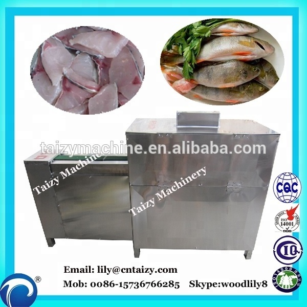 Automatic fish fillet cutting machine for fresh and half frozen fish