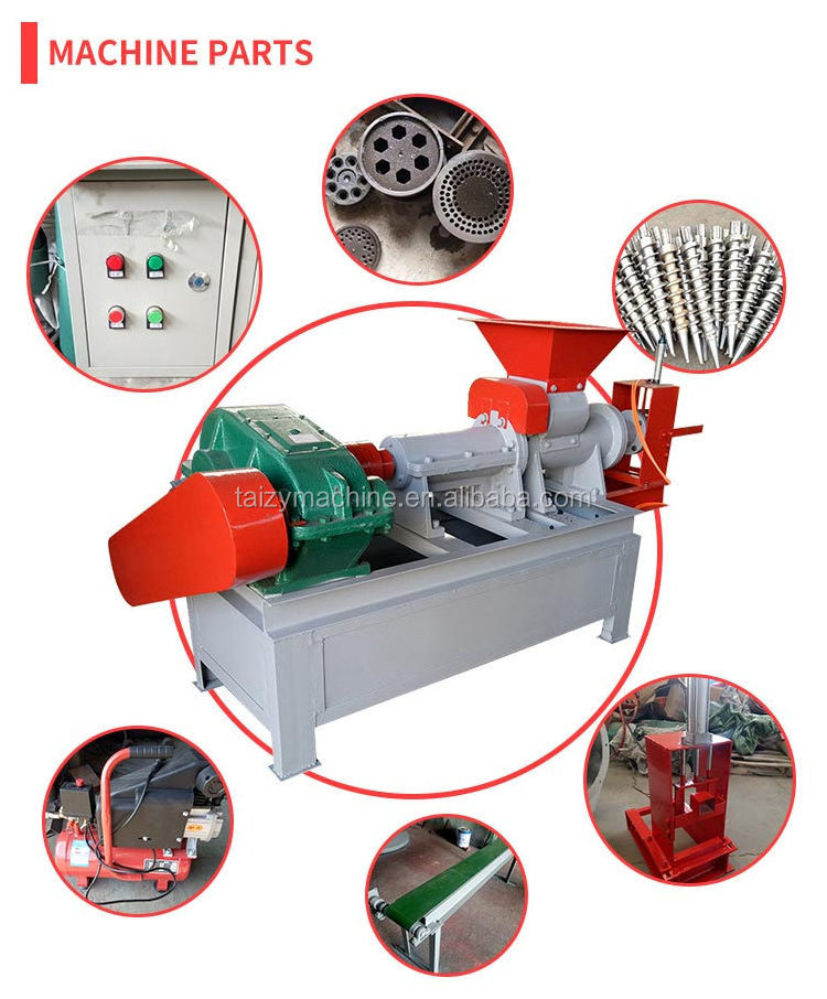 rice husk charcoal machine bamboo charcoal briquette machine wood waste charcoal making machine