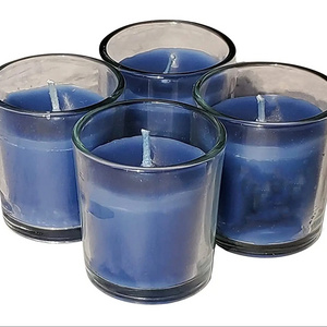 Black Color Tealight glass candle holder for Decoration in wedding Festival Wholesale candle Glass Holder