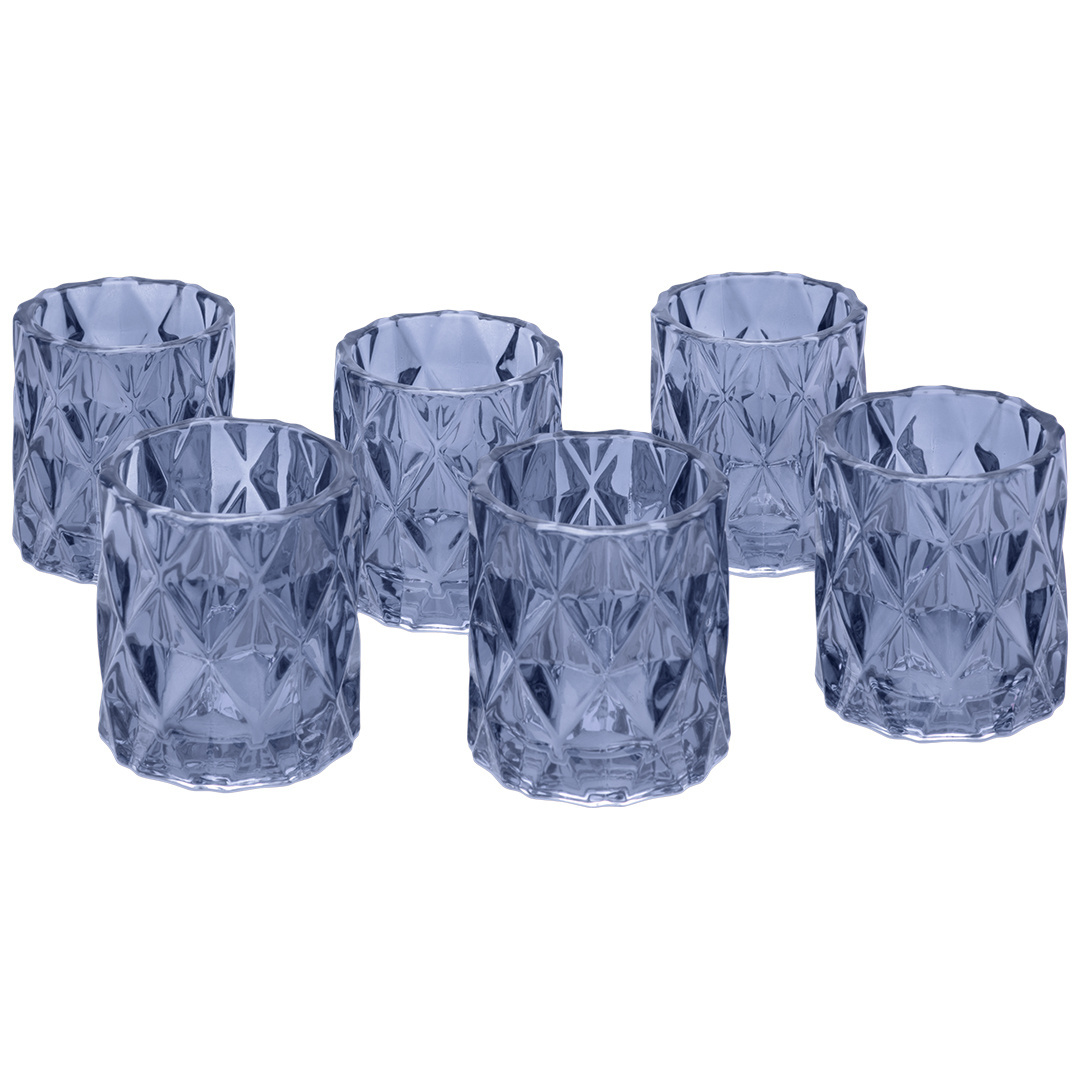 star shape glass candle votive