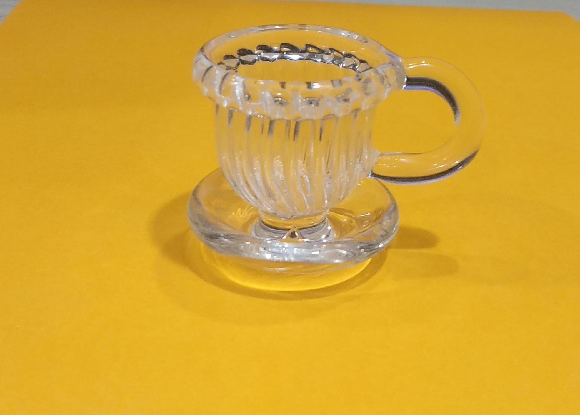 Retro-Style Clear round Ramekins Reactive Glaze Glass Swirl Cups for dabber French Dish Petri Dish for Oil with dabber