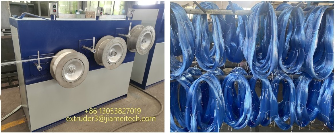 plastic human hair wig monofilament yarn making machine