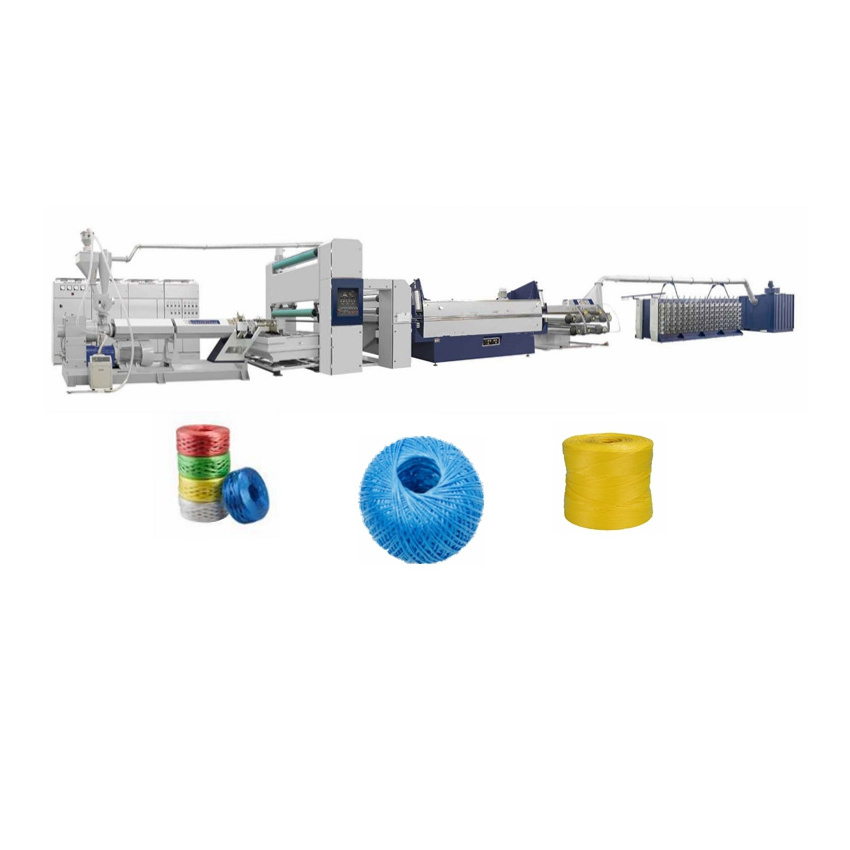 Plastic Raffia String PP Baler Twine Rope Yarn Making Machine