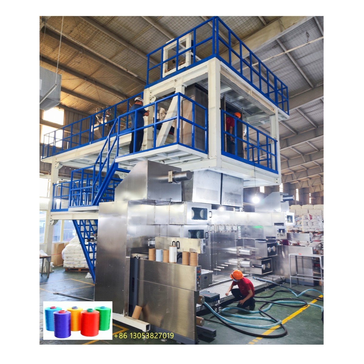 FDY PP multifilament yarn spinning extrusion machine/ polypropylene textile spin draw wind line