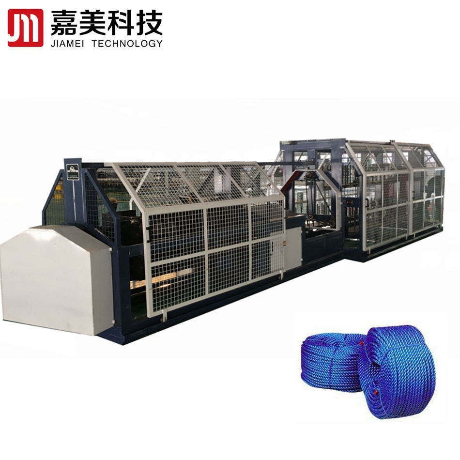 sisal jute fiber yarn rope cord twisting making machine from fibre to 3 strand rope