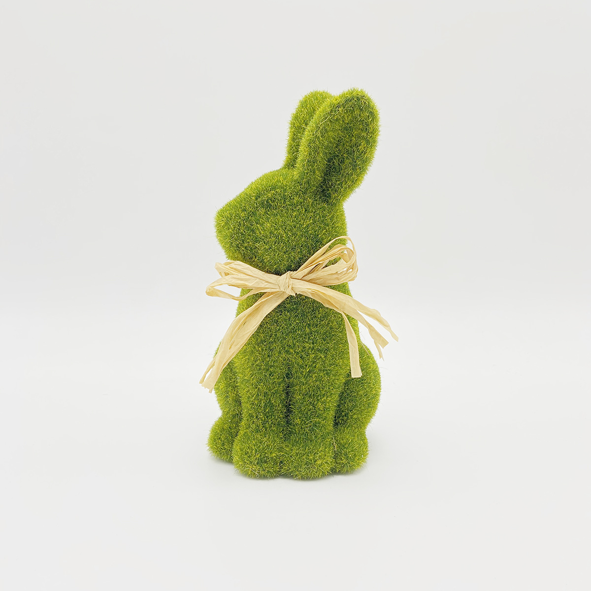 Factory wholesale Easter Decoration flocked bunny decor Spring Moss Rabbit decorate Garden event party supplies