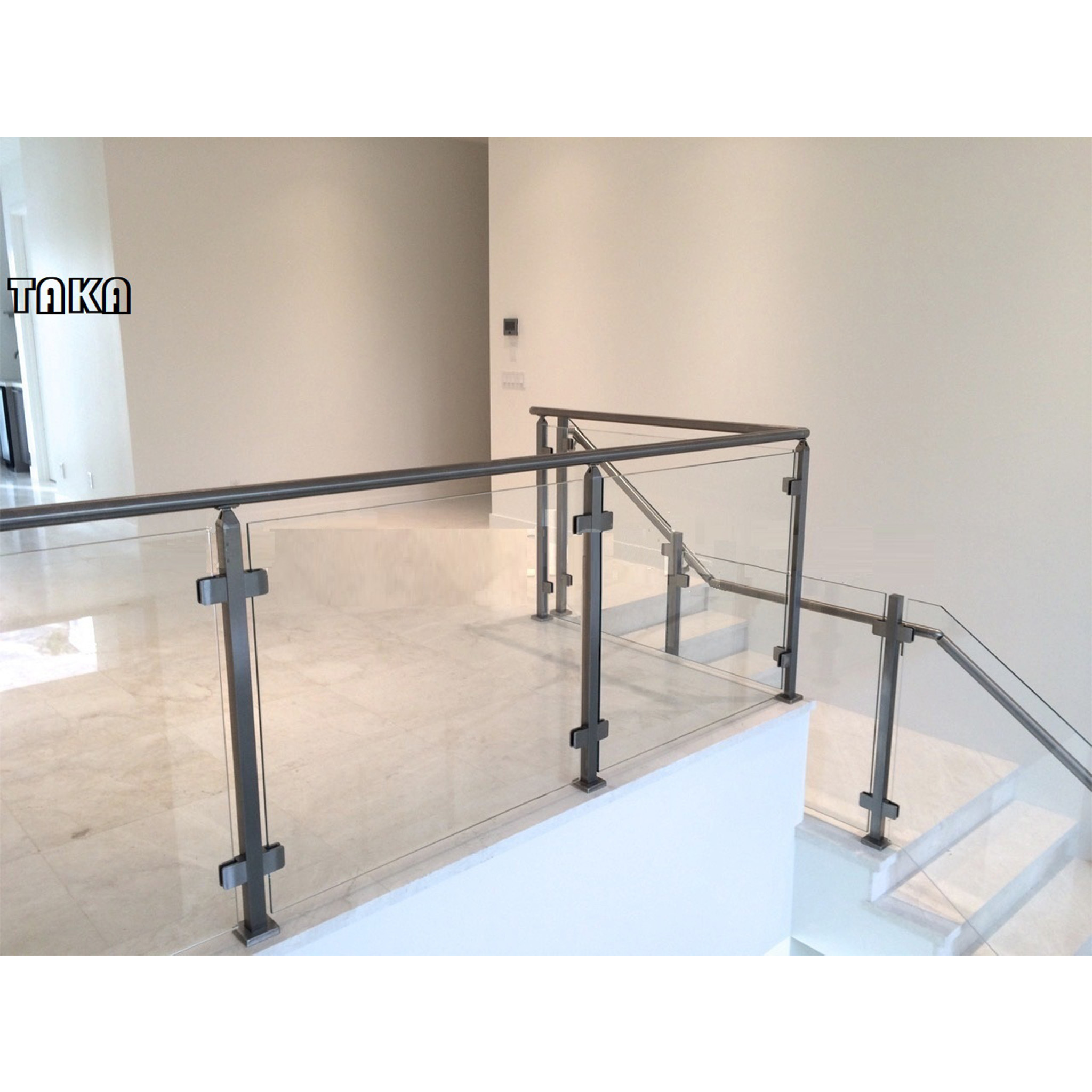 USA/CANADA standard customized deck railing stainless steel stair glass railing