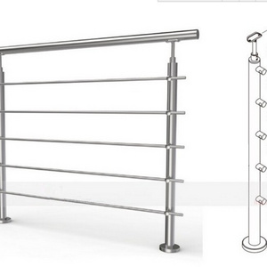 TAKA Customized S304/316 Pipe Balustrade Fence Post Stainless Steel Handrail