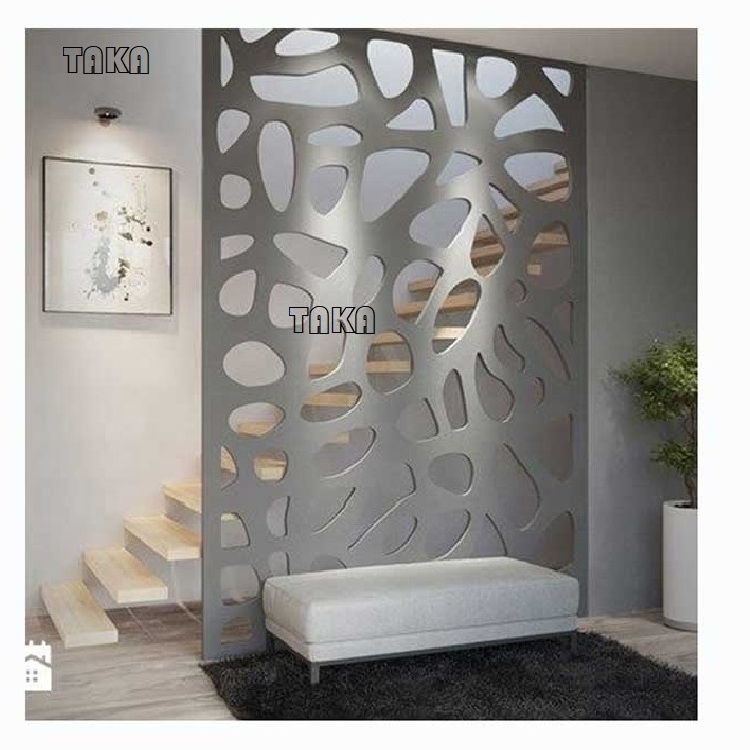 Customized Decorative Laser Cut Panels Stainless Steel Metal Room Dividers indoor and outdoor Mental Screen Dividers