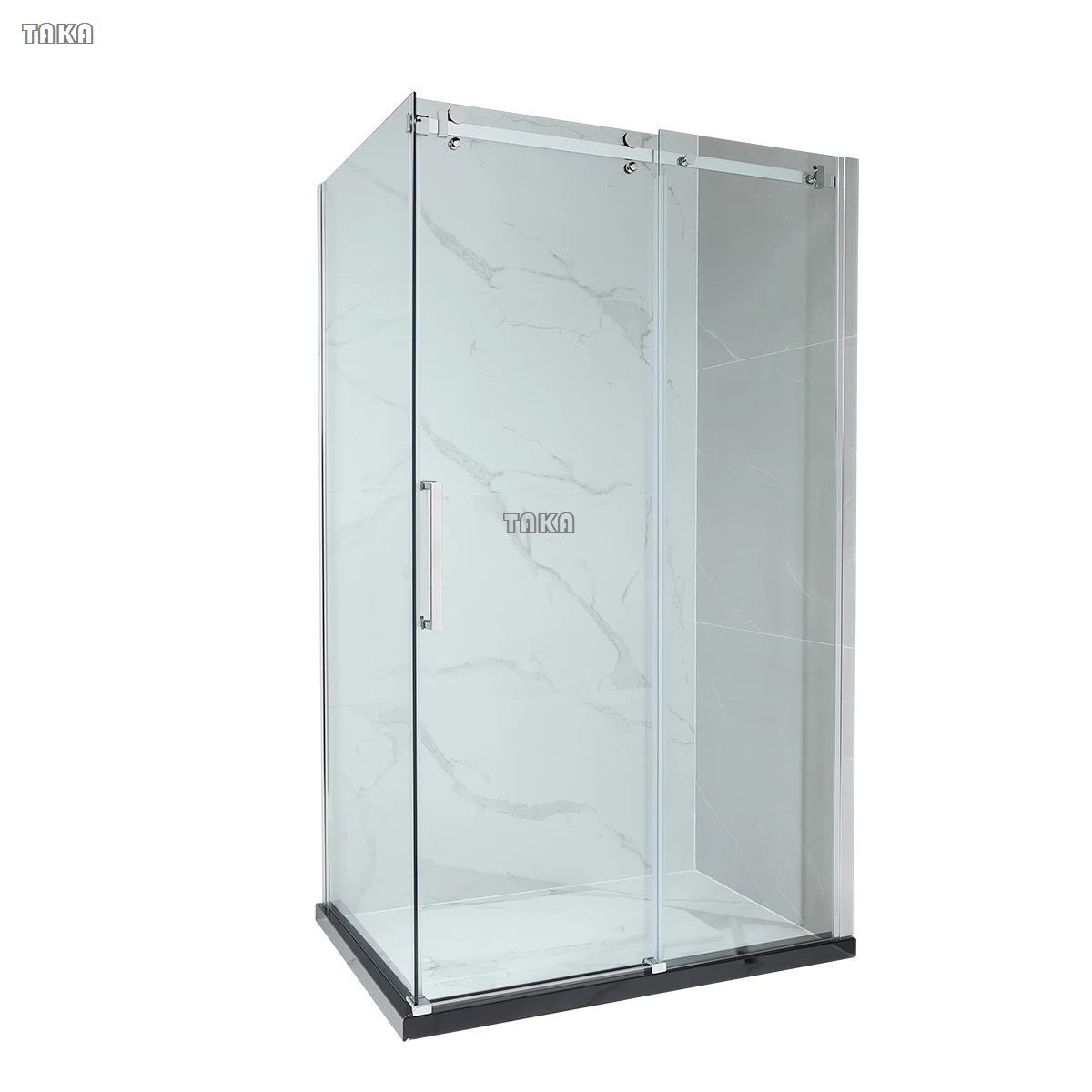 Hotel  Customizable Sliding Square Tempered Glass Shower Cabin High Quality Shower Enclosure sliding door