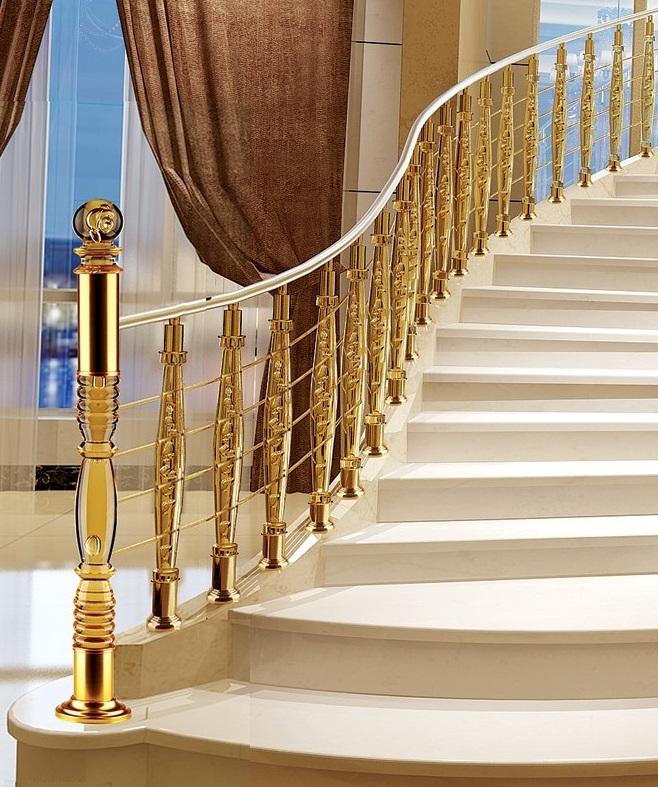 TAKA Crystal Handrail Railing Acrylic Staircase Balustrade Post Rail Acrylic Baluster For Stair Railings