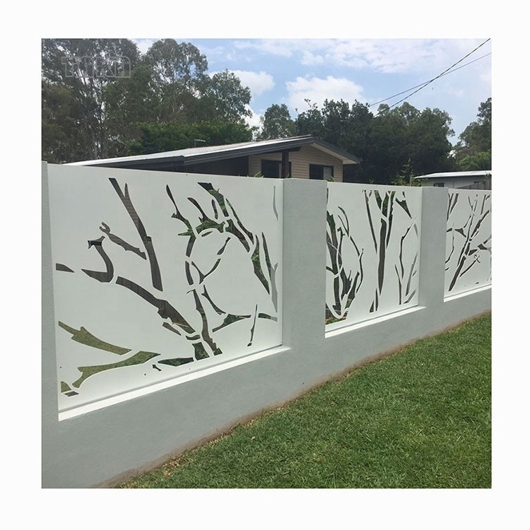 Customized Laser-Cut Metal Decorative Privacy Garden Panels Aluminum Fence Sheet Mental Panels Stainless Steel Metal Sheet