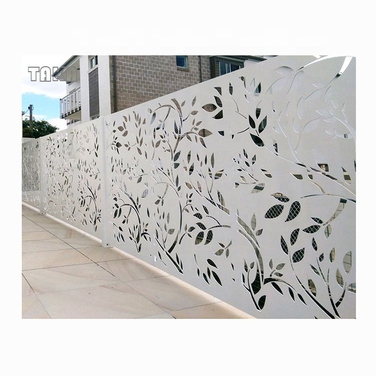 Customized Laser-Cut Metal Decorative Privacy Garden Panels Aluminum Fence Sheet Mental Panels Stainless Steel Metal Sheet