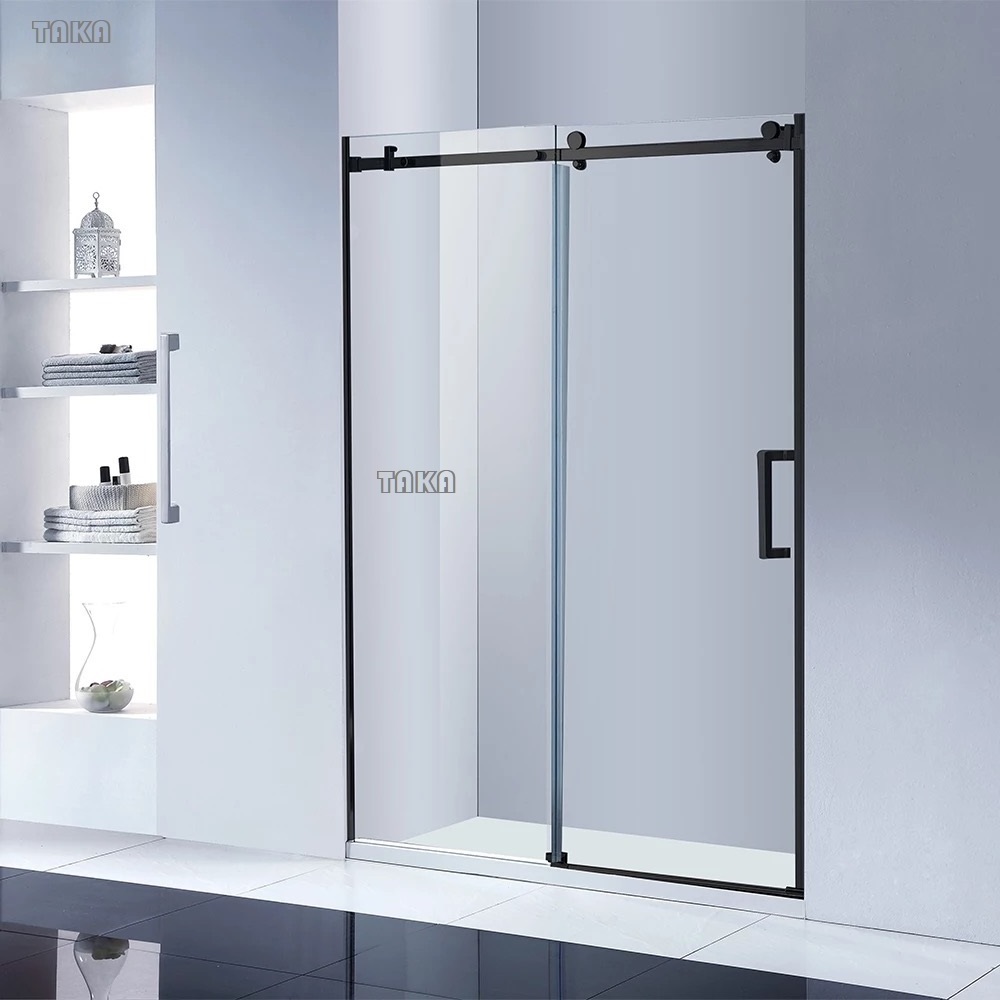 Hotel  Customizable Sliding Square Tempered Glass Shower Cabin High Quality Shower Enclosure sliding door