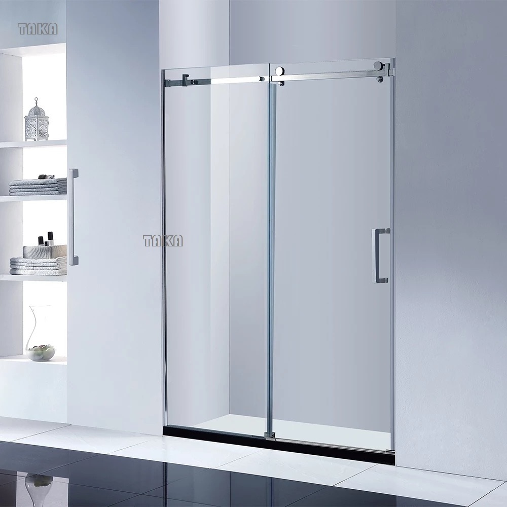 Hotel  Customizable Sliding Square Tempered Glass Shower Cabin High Quality Shower Enclosure sliding door