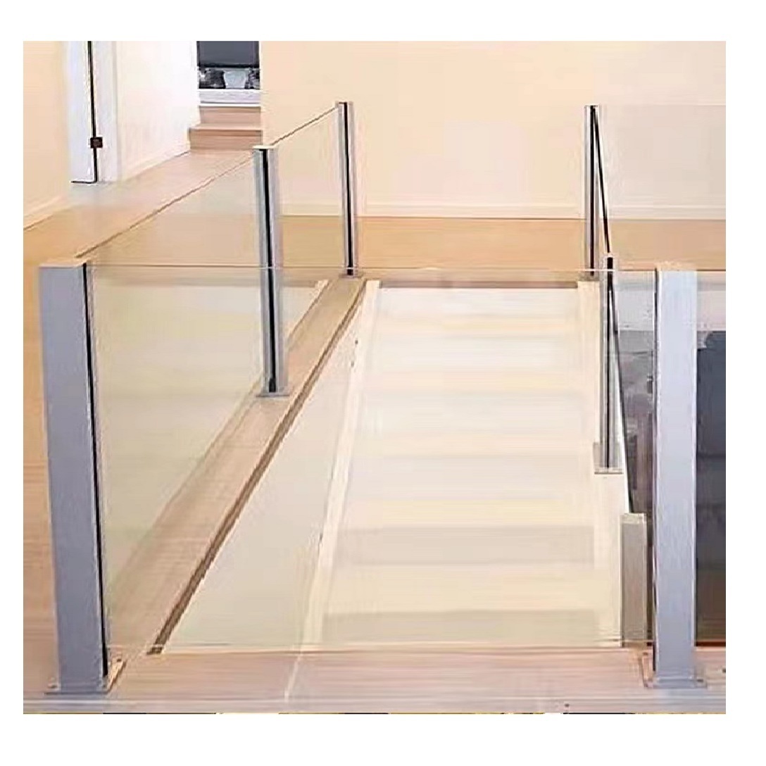 TAKA Stainless steel/aluminum stairs slot tube post for glass railing glass balustrade for balcony stair railing