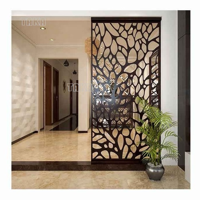 Customized Decorative Laser Cut Panels Stainless Steel Metal Room Dividers indoor and outdoor Mental Screen Dividers