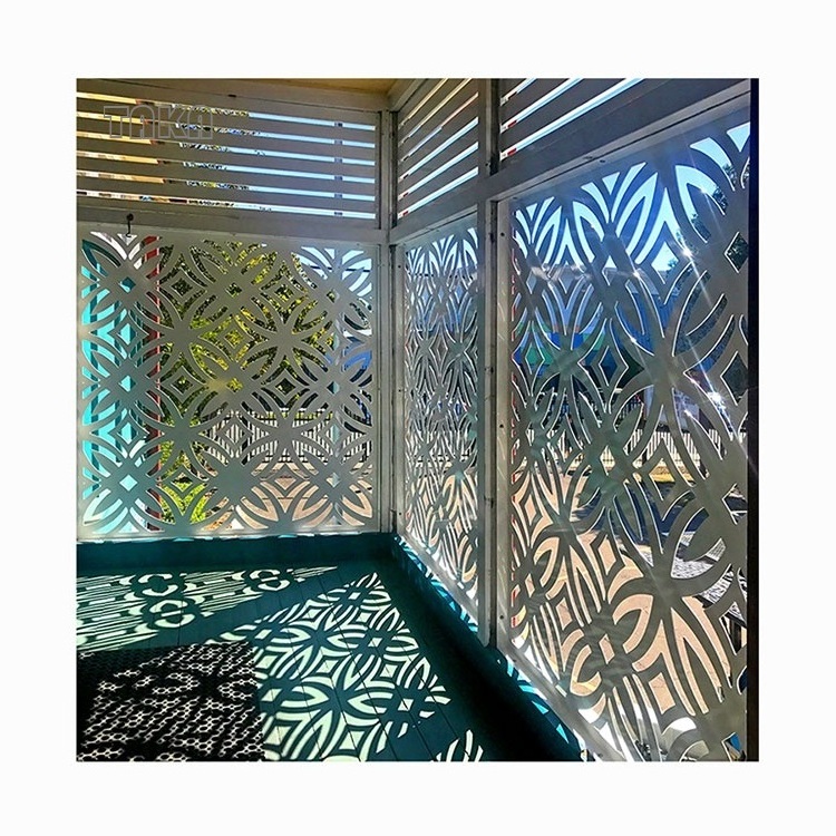 Customized Laser-Cut Metal Decorative Privacy Garden Panels Aluminum Fence Sheet Mental Panels Stainless Steel Metal Sheet