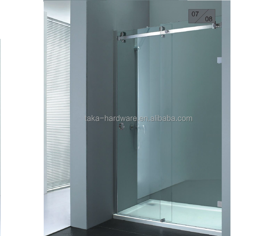 Hotel  Customizable Sliding Square Tempered Glass Shower Cabin High Quality Shower Enclosure sliding door