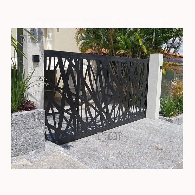 Customized Laser Cut Screen Perforated Metal Fence Garden Fence Aluminum Trellis Gates Fences