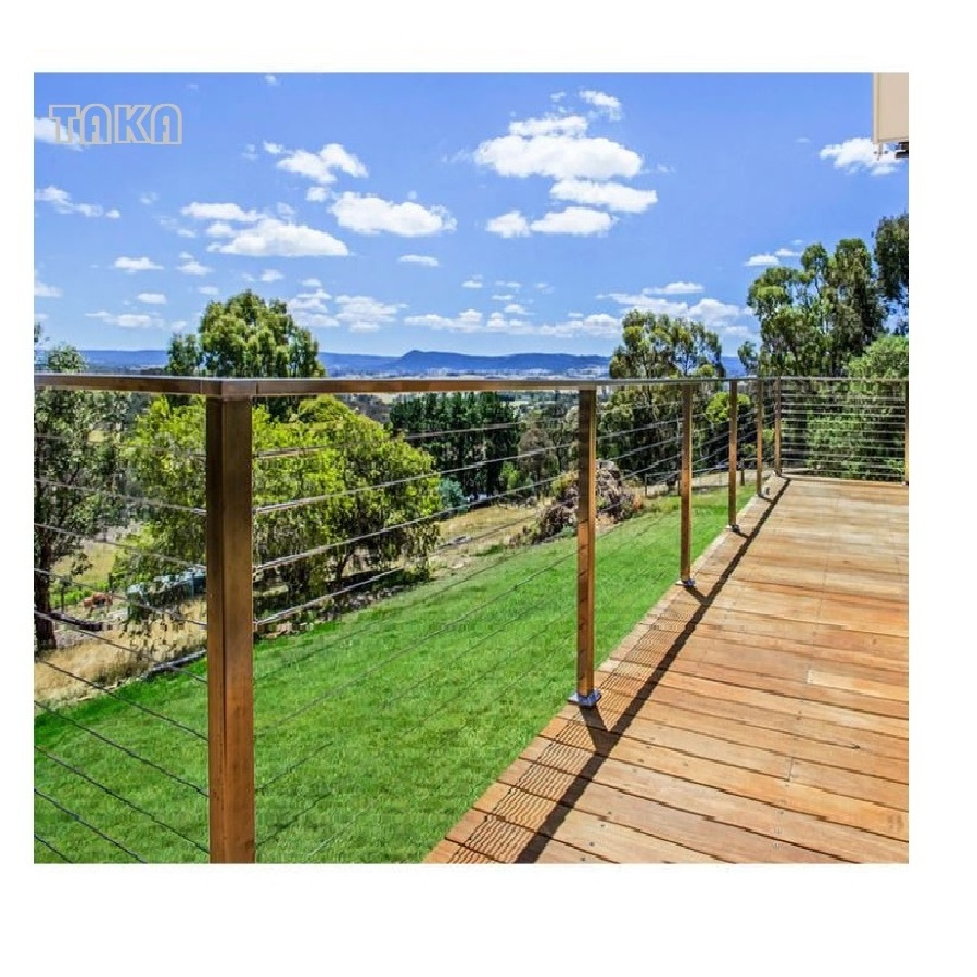 TAKA Systeme de garde-corps de cable quick connect wire cable railing for deck stainless steel cable railing system