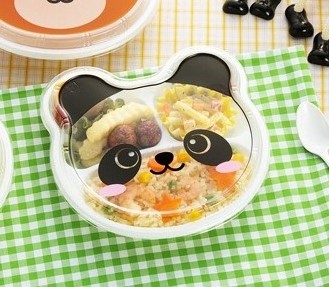 Takeaway food container cute lunch box for kids sushi box plastic plastic food packaging disposable Japanese maker